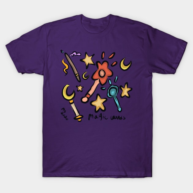 Magic Wands T-Shirt by Thedisc0panda